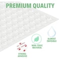 thumbnail image 4 of Manunclaims Cabinet Door Silicone Bumpers 100 pcs Self Adhesive Sound Dampening Clear Bumper Pads for Drawers, Table Tops, Cupboard, Picture Frames, Glassware and Furniture, 4 of 8