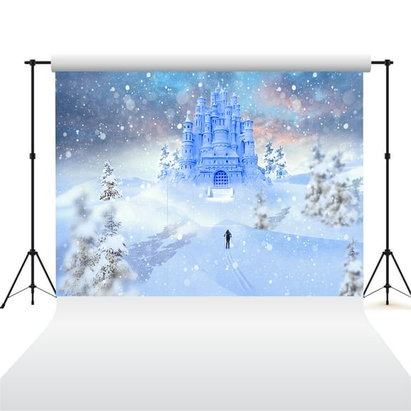 Castle Birthday Backdrop for Party, Birthday Decoration Banner with Good Wrinkle Resistance,5 x 3Ft Birthday Party Supplies as Photography Background for Kids