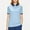 Light Blue, variant on VgaVtl Short Sleeve Shirts for Women 2025 Polo Collared Blouses for Women 2025 Solid Color Button Loose Workout Casual Tops,Blue M
