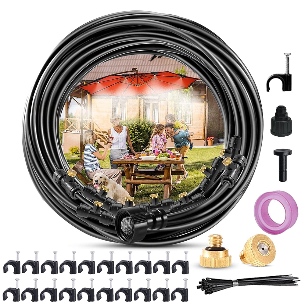 Misters for Outside Patio, 19.6 FT Misting System for Cooling Outdoor
