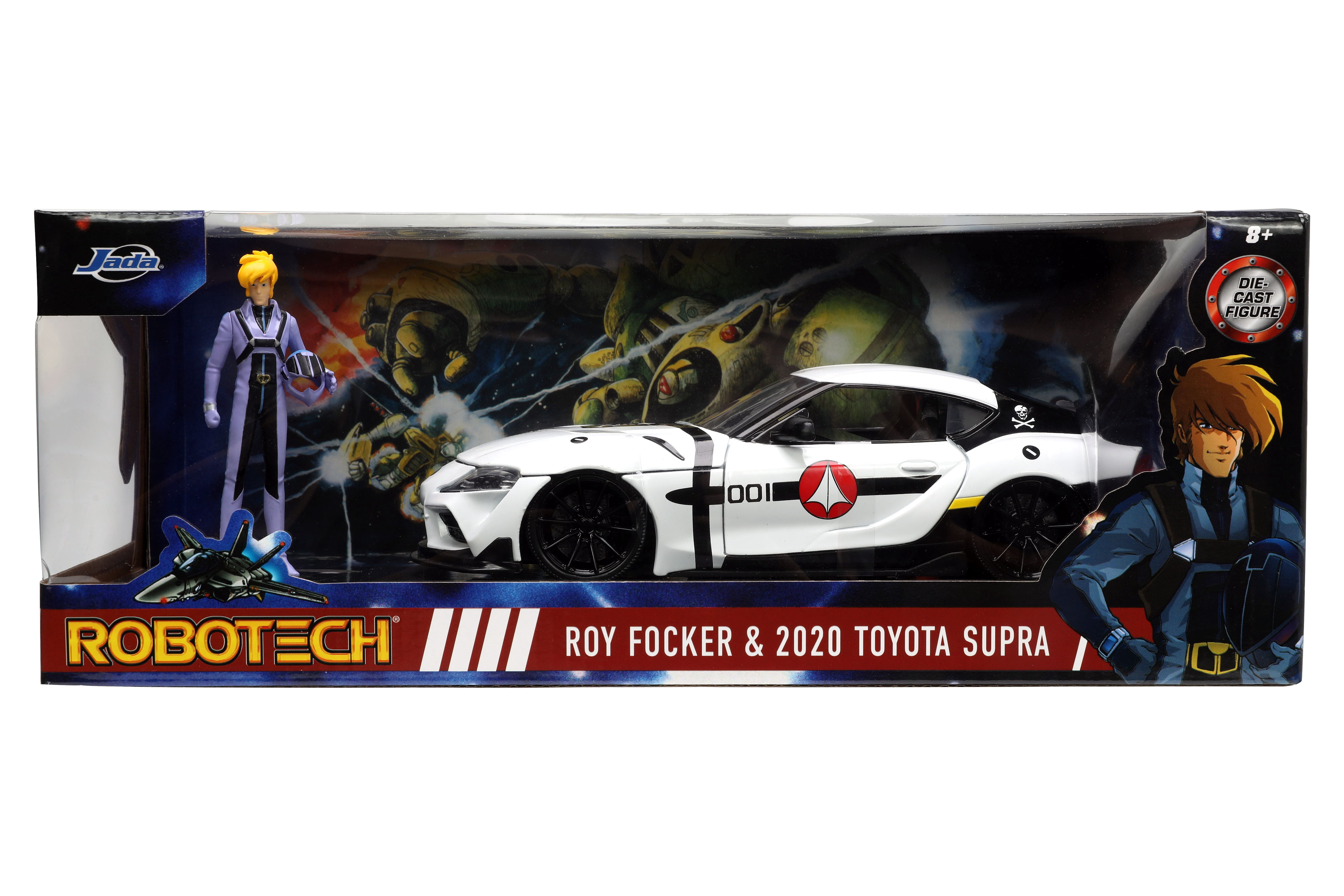 Robotech 2020 Toyota Supra 1:24 Vehicle  Roy Fokker Figure