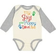 thumbnail image 3 of Inktastic My Gigi and Poppy Love Me Boys or Girls Long Sleeve Baby Bodysuit, 3 of 5