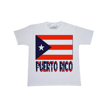 Puerto Rico Flag & Name Youth T-Shirt