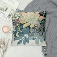 thumbnail image 2 of Creowell Throw Pillow Covers Summer Style Super Soft Succulent Cactus Flower Pillow Covers Plants Leaves Throw Pillow Cases Cushion Covers for Home Sofa Couch Pillowcase 24x24in, 2 of 5