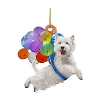 PAVEOS Balloons Decoration Clearance Car Cute Dog Hanging Ornament with-hanging Ornament Decors 2D Effect Multi-color-b
