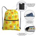 thumbnail image 2 of Sigee Sunflowers2 for Drawstring Zipper Backpack ,Waterproof, Durable, Lightweight Gym Bag for Sports, 2 of 5