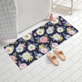 thumbnail image 2 of Pioneer Flower Floral Print Pattern Bathroom Rugs Mat, Non Slip Microfiber Bathroom Rug with Rubber Backing, Soft Mats for Bathroom Floor Tub Shower, 24"x60", 2 of 5