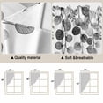 thumbnail image 5 of Swag Valance Curtains for Windows, Gray Eucalyptus Leaves Light Filtering Kitchen Curtains with Rod Pocket, Watercolor Floral Leaf Plants Window Treatment Valances for Living Room, 36x45 - 2 PCS, 5 of 9