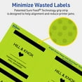 thumbnail image 5 of Avery Printable Square Labels, Bright Green, 3" x 3", 240ct, 5 of 11