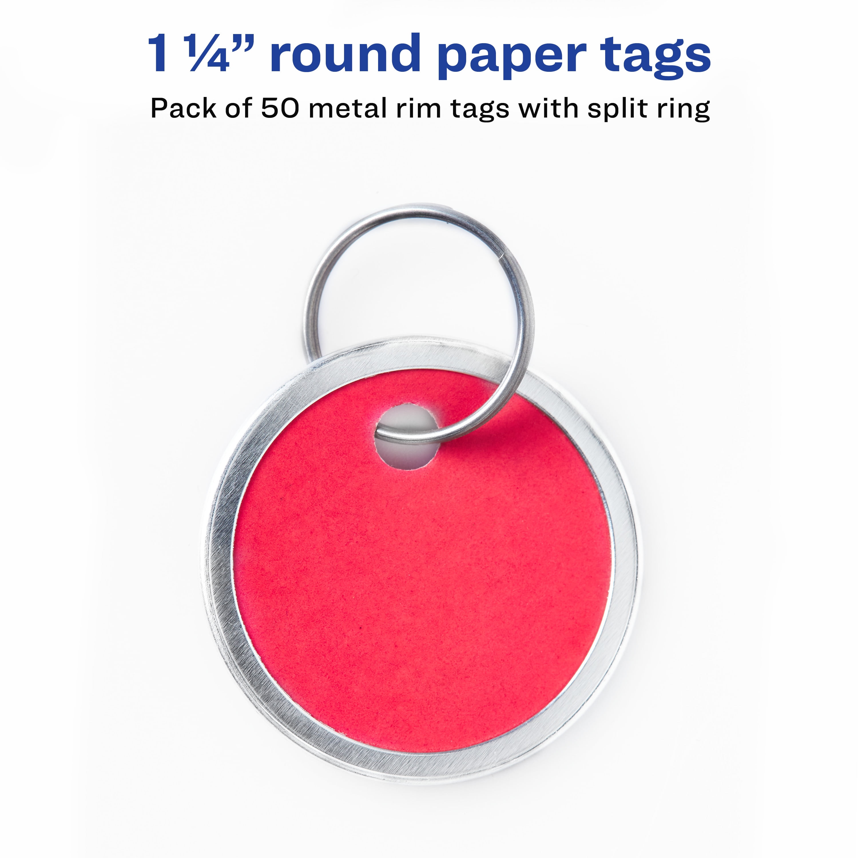 Paper Key Tags Colored Lot of 10 1193. w/Split ring