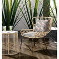 thumbnail image 3 of Lily Garden Stripes Indoor/Outdoor Fabric Pillow in Brown Pink 28x28, 3 of 8
