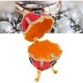 thumbnail image 4 of AVEKI Egg Shaped Trinket Boxes Rhinestones Inlay Exquisite Jewelry Trinket Boxes for Art Collection Home Decoration for Ring Earring Jewelry B0514, 4 of 8