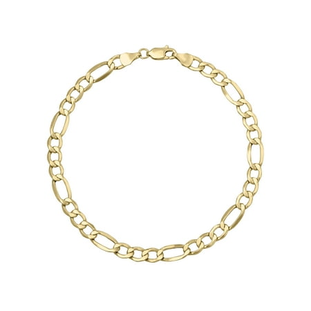 Simply Goldâ 10k Yellow Gold Figaro Chain Style Simply Goldâ 10k Yellow Gold Figaro Chain Style Bracelet 8