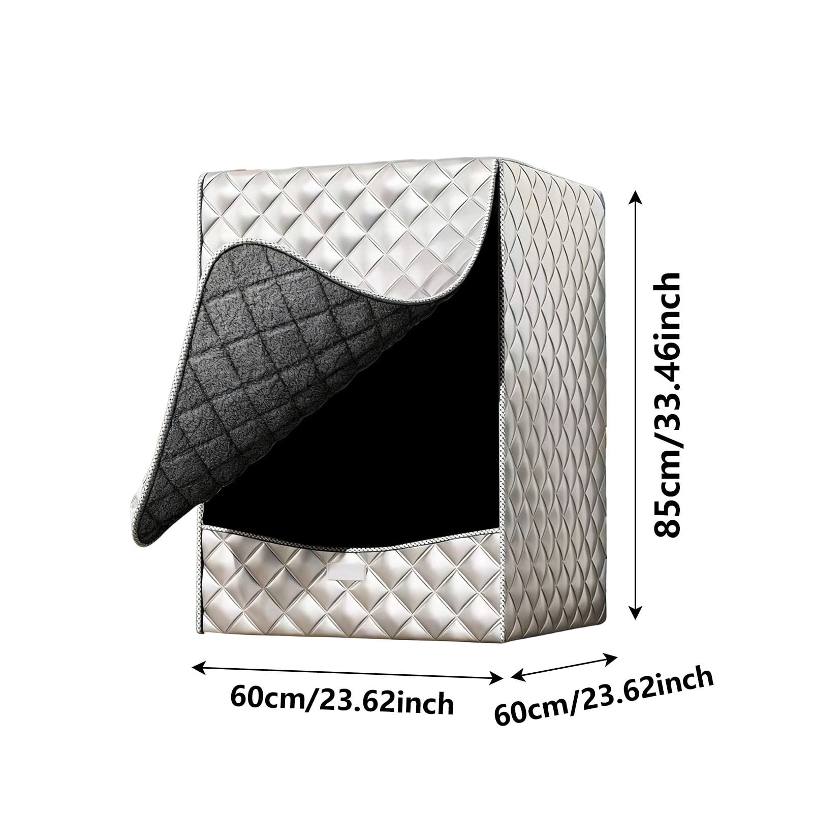 Protective Cover for Front-Load Laundry Appliances Outdoor Bathroom Balcony and Full Privacy Shield for Washer and Dryer