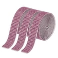 thumbnail image 1 of Unique Bargains 3Roll 1 Yard 8mm Self Adhesive Crystal Rhinestone Ribbon for Crafts Project, Light Purple, 1 of 5