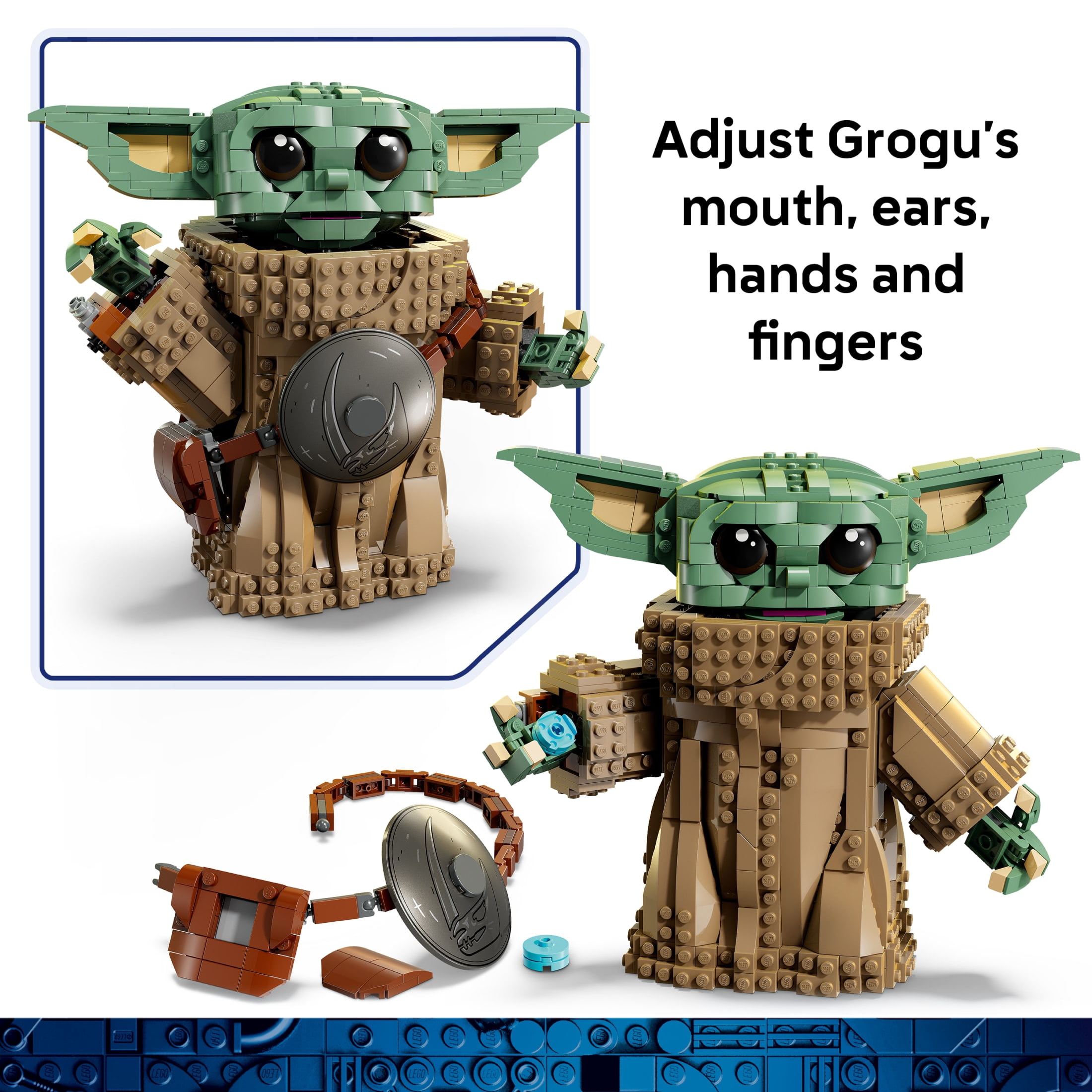 LEGO Star Wars Grogu (Mandalorian Apprentice) Building Toy - Build and Display Set for Boys & Girls, Ages 10+ - Star Wars Gifts for Kids - 75446