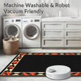 thumbnail image 5 of ODIKA 6'x9' Machine Washable Non-Slip Area Rug, Vintage Ranch Hide Design Southwestern Accent with Natural High Traffic Rug with Pad, Beige, 614019, 5 of 8