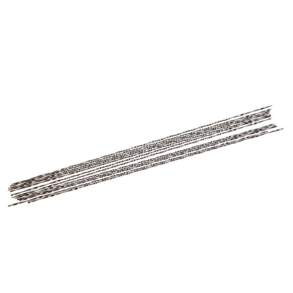 12PCS Scroll Saw Blades Set for Wood Metal Plastic Cutting Spiral Teeth Blades High Carbon Steel with Teeth for Curve Sawing