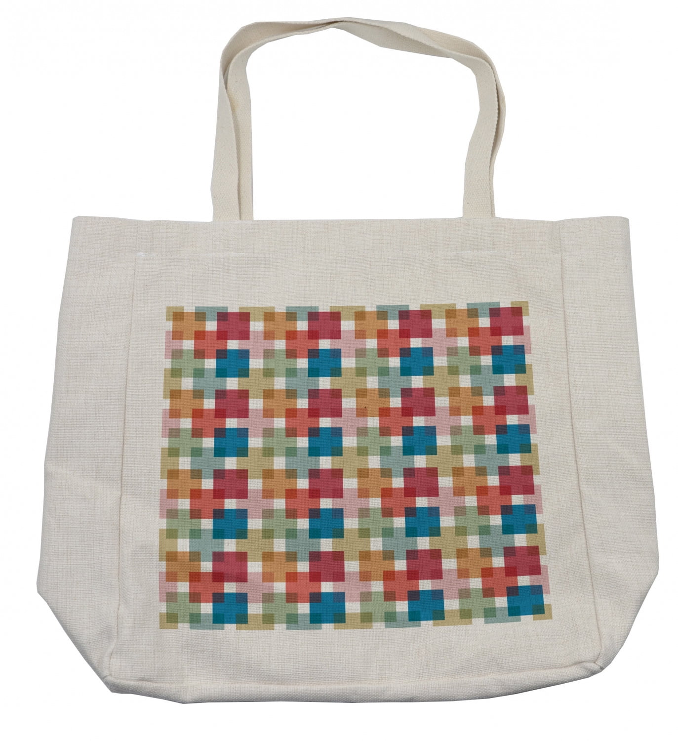 Geometric Shopping Bag, Vector Illustration Seamless Pattern Background ...