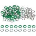 thumbnail image 1 of Ojales metálicos Unique Bargains 100 juego redondos 10mm con Arandelas para recortes verde, 1 of 7