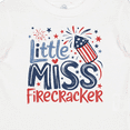 thumbnail image 4 of Inktastic Little Miss Firecracker Patriotic Girls Baby T-Shirt, 4 of 5