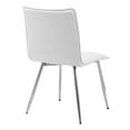 thumbnail image 6 of Duhome Dining Faux Leather Chairs Set of 4, Dining Room Chairs Armless Kitchen Side Chairs, White, 6 of 7