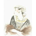 thumbnail image 2 of Laurencon 26x32 Gold Ornate Wood Framed with Double Matting Museum Art Print Titled - Runway Fashion IV, 2 of 4
