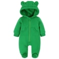 thumbnail image 2 of NIEWTR Baby Pajamas Pajamas Organic Cotton Baby Pajamas Sleepers for Newborn 0-3 3-6 6-9 Months Boys Girl Clothes One-Piece Footed PJs(A-Green,18-24 Months), 2 of 7