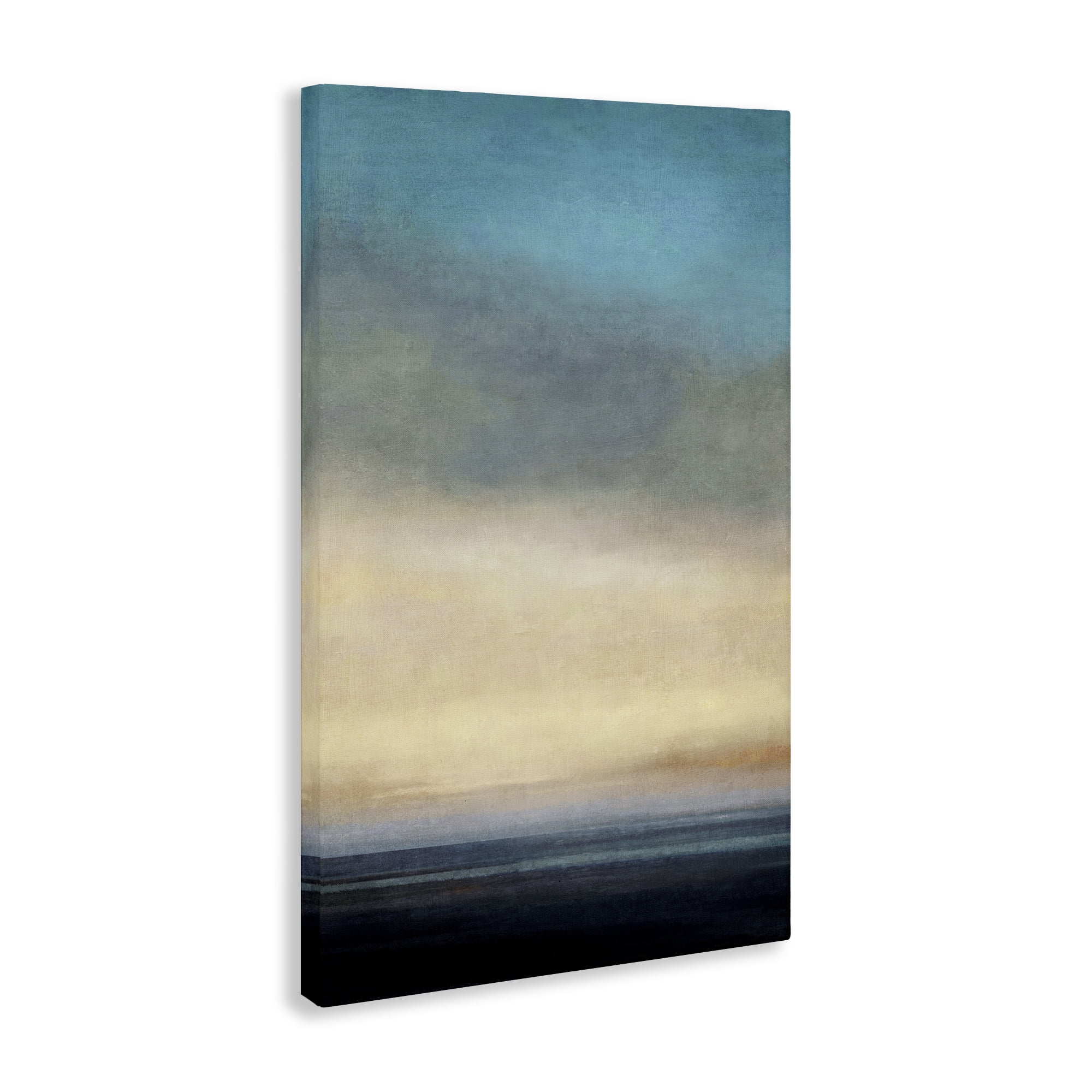 Stupell Industries Stormy Beach Abstraction Coastal Painting Gallery Wrapped Canvas Art Print Wall Art, 20 x 30