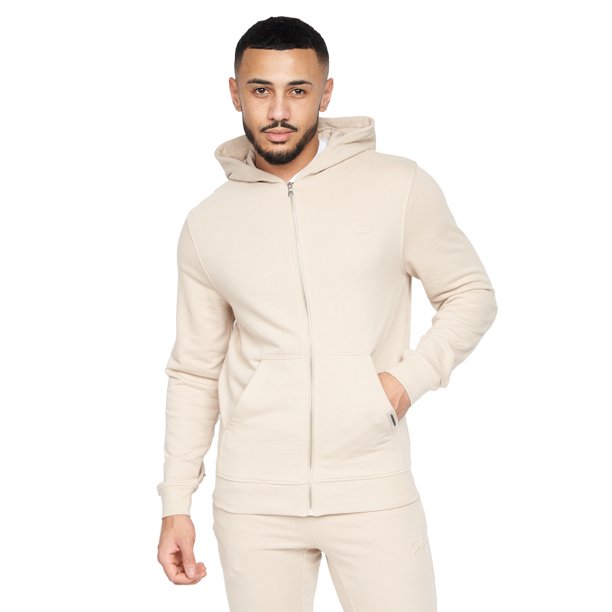 Crosshatch - Sudadera con Cremallera Braxson para Hombre (Piedra)