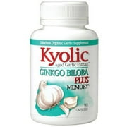 Kyolic Aged Garlic Extract Ginkgo Biloba Plus Memory Capsules, 90 CT