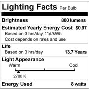 Philips LED 75-Watt ST19 Straight Tubular Filament Light Bulb, Clear Soft White, Dimmable, E26 Medium Base (4-Pack)