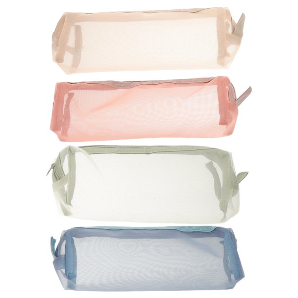 OULII 4Ud De Malla Con Para Maquillaje Para Viaje Color Multicolor Transparente Y