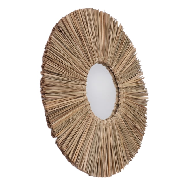 Espejo de Pared Colgante Redondo, Espejo de Pared Colgante de Pasos Marinos, Espejo Decorativo Colgante Colgante de Boho Espejos de Pared Decoració de la Pared Para El Dormitorio