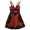 Red - mediumred, variant on GUESS Womens Nadine Embellished Fit & Flare Dress, Red, X-Small