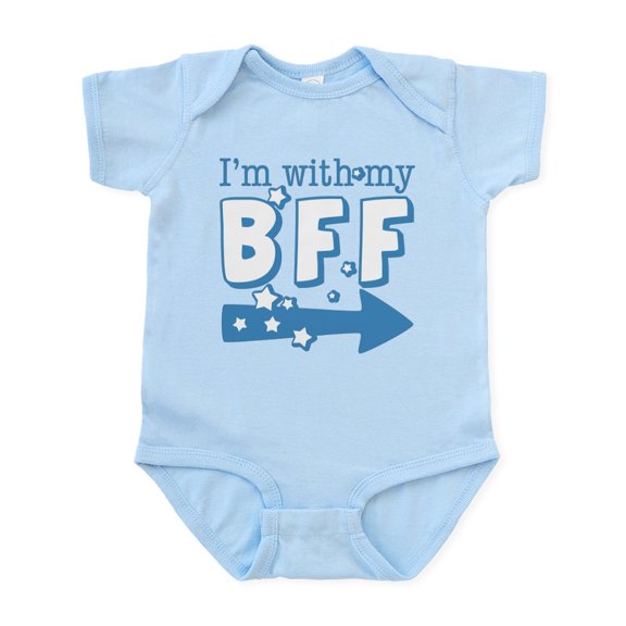 CafePress - I'm With My BFF (RIGHT) Infant Bodysuit - Baby Light Bodysuit, Size Newborn - 24 Months