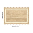 thumbnail image 3 of Absorbent Kitchen Bath Mat 20x31 Inch Fan Edge Jute Print Non Slip Silicone Back Floor Rug for Bathroom Sink, 3 of 6