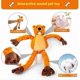 thumbnail image 2 of Interactive Tug Toy for Dogs, Plush Squeaky Bear with Stretchy Arms and Legs, Chew Resistant Training Toy for All Breeds, 45 × 12 cm, 2 of 5