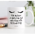 thumbnail image 4 of DARK LASHES BLACK SOUL Coffee Mug Funny Adult Quote Gift Idea for Female Friend Family Coworker's Birthday Christmas All Occasion Present 11oz Ceramic Beverage Tea Cup Digibuddha DM0555, 4 of 4