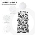 thumbnail image 3 of Sikiie Black White Halloween Basketball Jersey Reversible Men's Mesh Athletic Sports Shirts Training Practice S-4XLX-Large, 3 of 6