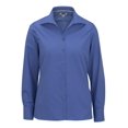 thumbnail image 1 of EDWARDS LADIES' LIGHTWEIGHT OPEN NECK POPLIN BLOUSE-LONG SLEEVE, 1 of 1