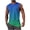 🔥 Blue, variant on Sentmoon Men's Tank Tops Summer Sleeveless Crew Neck Undershirts Gradient Color Loose Fit Oversized Bodybuilding Men Compression Shirt Hawaiian for Layering Under Shirts XXL