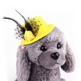 thumbnail image 2 of putnchl Dog Cat Puppy Hat Headband Hat Headwear Pet Hat Fashion Decoration Top Hats Gentleman Fedora Dog Cap For Christmas Party, 2 of 3