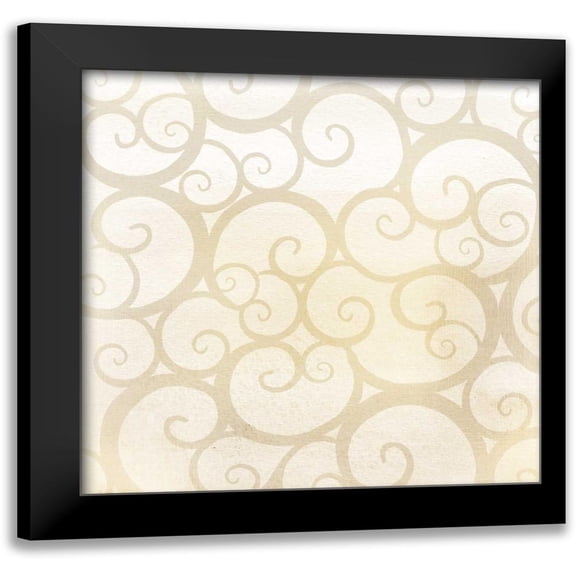 Allen, Kimberly 12x12 Black Modern Framed Museum Art Print Titled - Love Dream Laugh Pattern