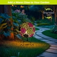 thumbnail image 3 of Briarwood Lane Pink and Green Floral Solar LED Glass Gazing Ball, 3 of 8