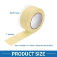 thumbnail image 4 of Unique Bargains Painters Tape Easy Removal Masking Master Tape Beige -2 Inches x 54.7 Yards, 4 of 6