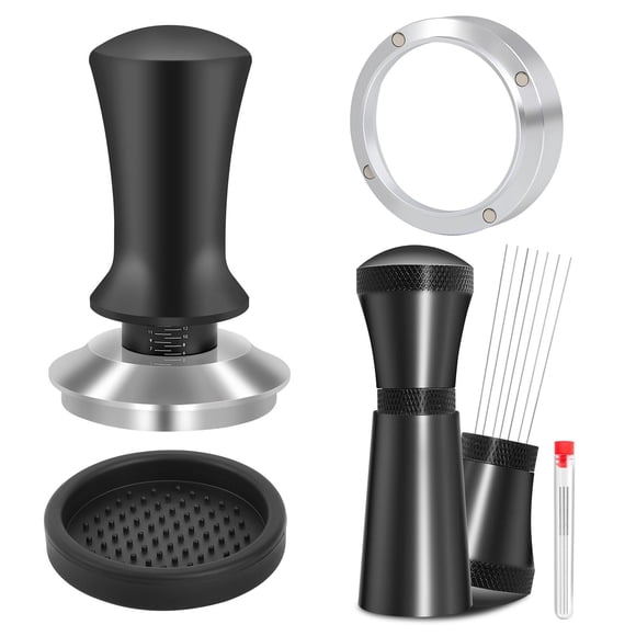Kit de accesorios para espresso Reoszeank de 51 mm con tamper, herramienta WDT