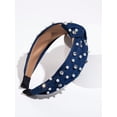 thumbnail image 2 of Faux Pearl & Rhinestone Decor Wide Headband, 2 of 4