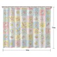 thumbnail image 5 of Pioneer Flower Floral Print Pattern Shower Curtain 84"x72", Bathroom Decorative Shower Curtain Set with 12 Hooks, Waterproof Washable, 5 of 6