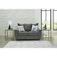 thumbnail image 2 of Signature Design by Ashley Stairatt Contemporary Fabric & Wood Loveseat in Gray, 2 of 5
